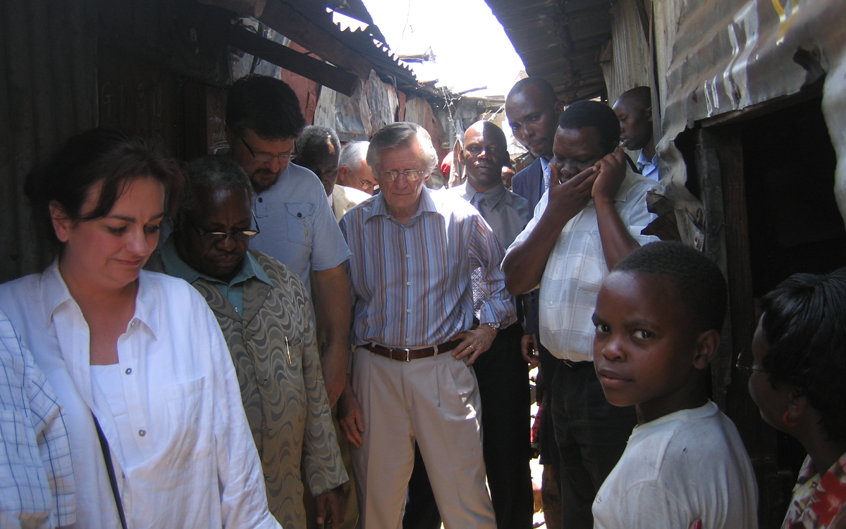 Gary and David Wilkerson visiting ministry work in Nairobi